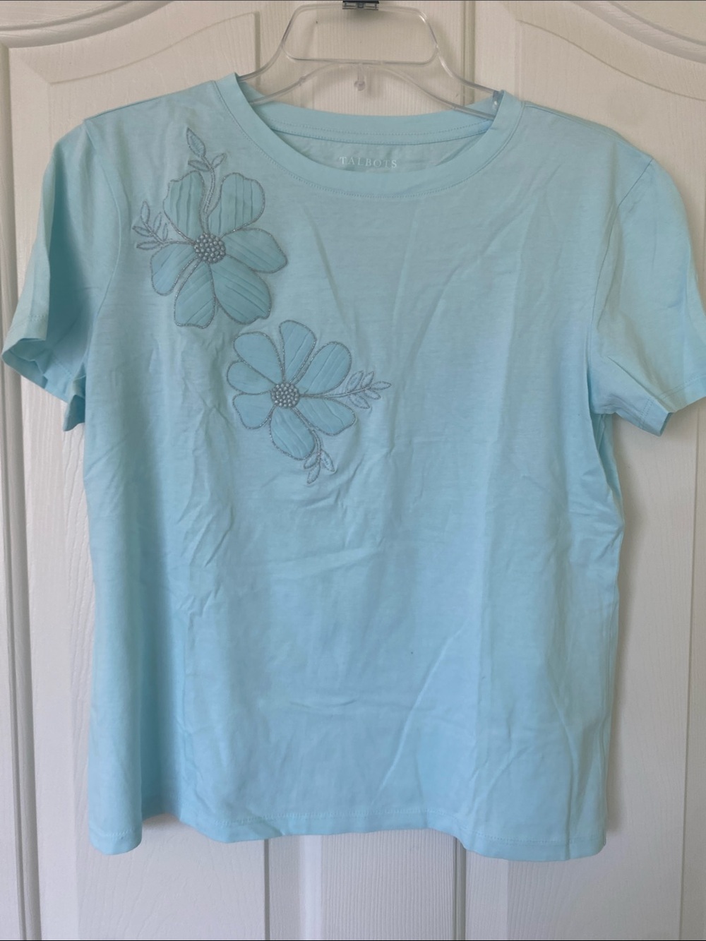Talbots Light Blue Cotton Tee
